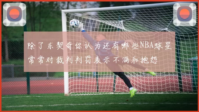 除了东契奇你认为还有哪些NBA球星常常对裁判判罚表示不满和抱怨
